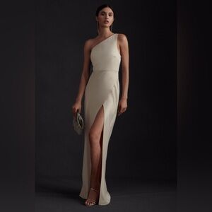 BHLDN 	DYLAN SATIN CHARMEUSE MAXI DRESS